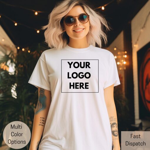 personalized custom logo shirt for business and teams your company logo printed tee for small businesses 1oa8l