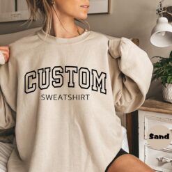 personalized custom text hoodie for college students customized sweatshirt with your design and sayings fum88
