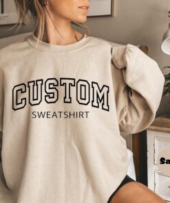 personalized custom text hoodie for college students customized sweatshirt with your design and sayings fum88