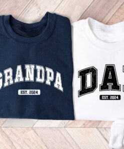 personalized dad and grandpa sweatshirt with kids names custom hoodie for new dads matching family outfits for fathers day mhiua