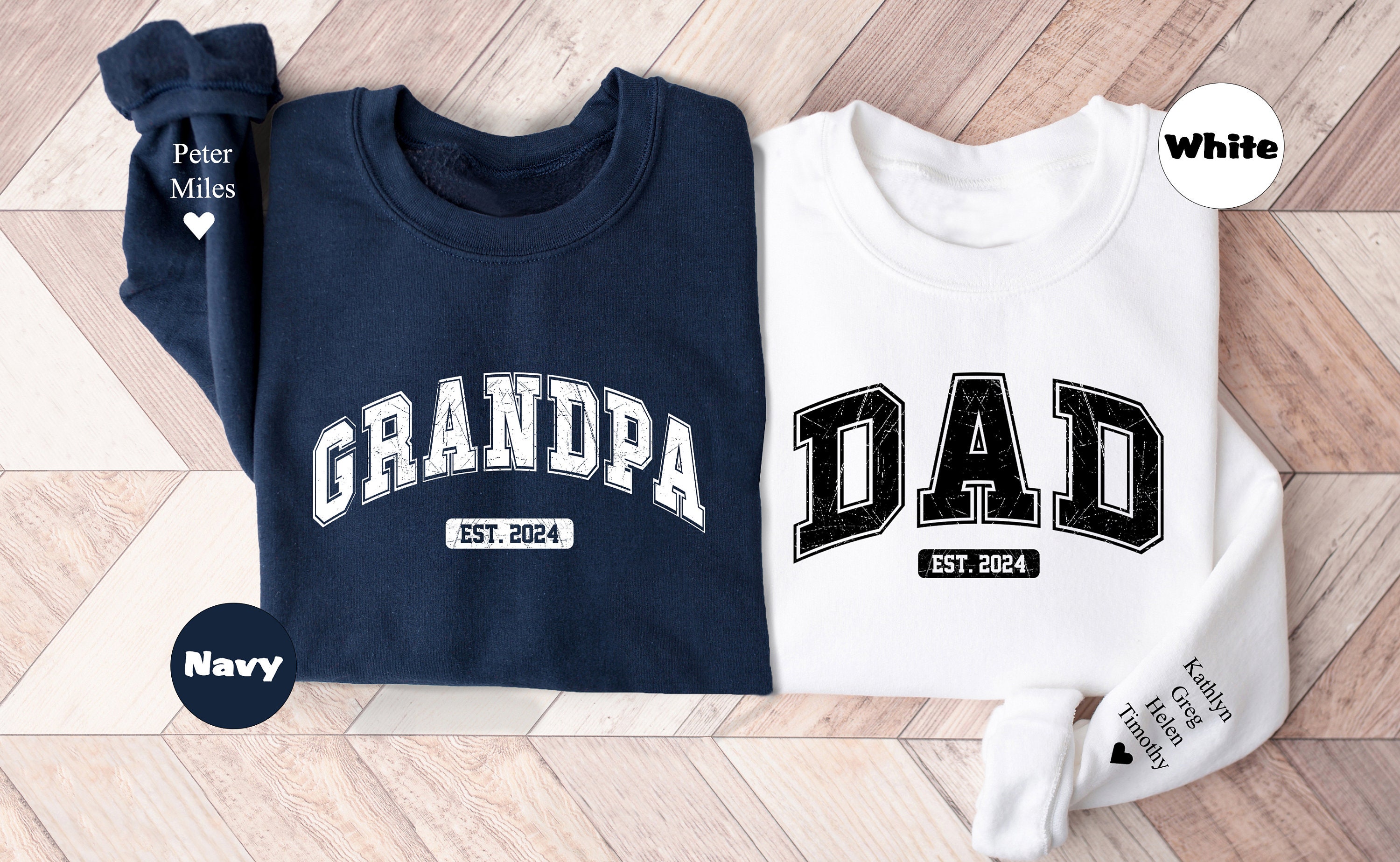 personalized dad and grandpa sweatshirt with kids names custom hoodie for new dads matching family outfits for fathers day mhiua scaled