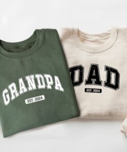 personalized dad and grandpa sweatshirt with kids names custom hoodie for new dads matching family outfits for fathers day mjrgh