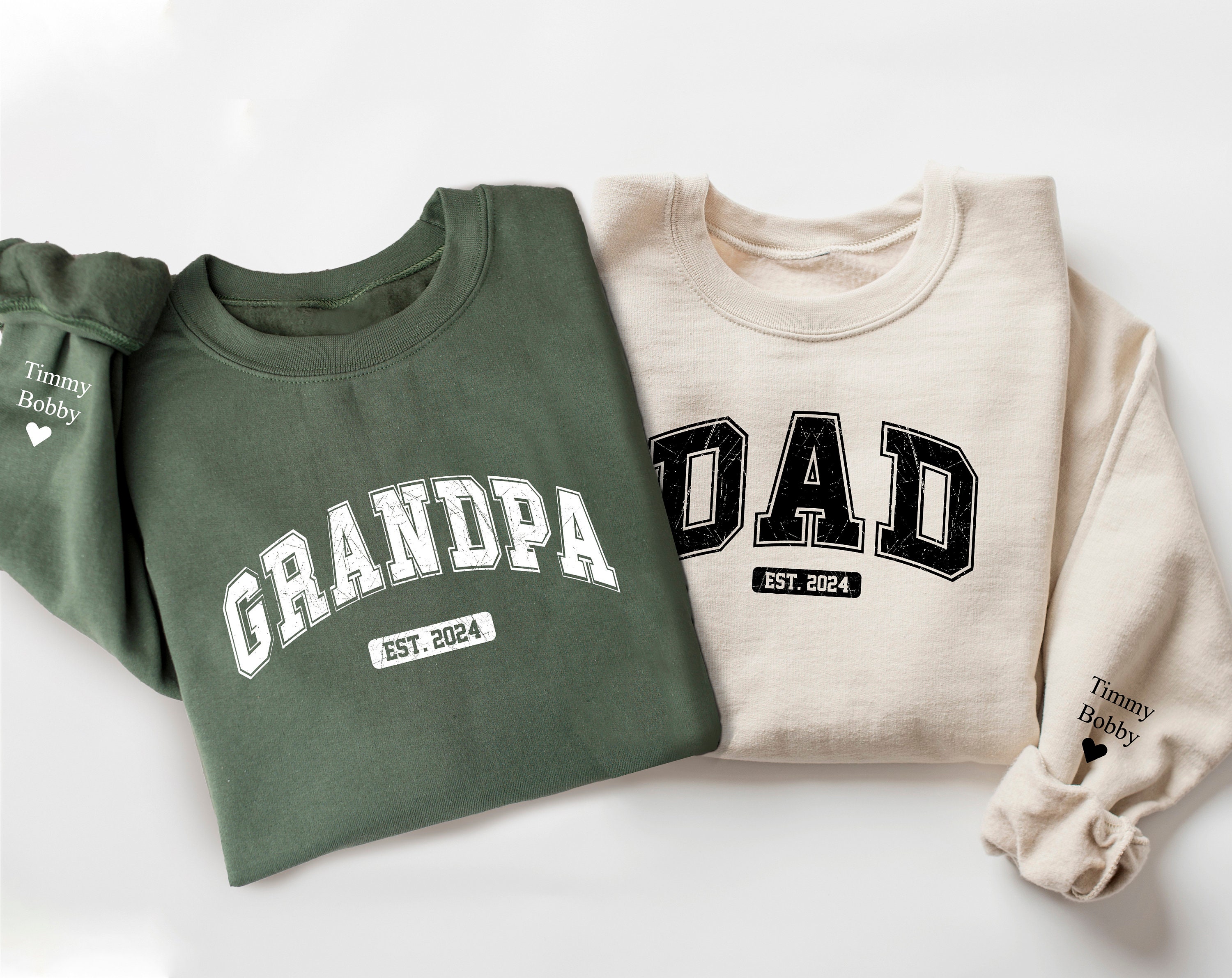 personalized dad and grandpa sweatshirt with kids names custom hoodie for new dads matching family outfits for fathers day mjrgh scaled