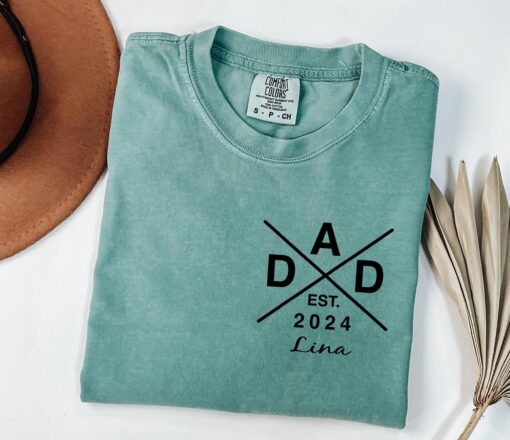 personalized dad est shirt for fathers day baby reveal pocket design unique dad gift best dad shirt igru4 scaled