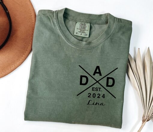 personalized dad est shirt for fathers day baby reveal pocket design unique dad gift best dad shirt u6cse scaled