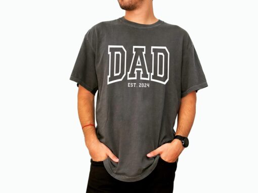 personalized dad shirt est 2024 for fathers day custom gift unique dad life t shirt best dad ever shirt lmhje scaled