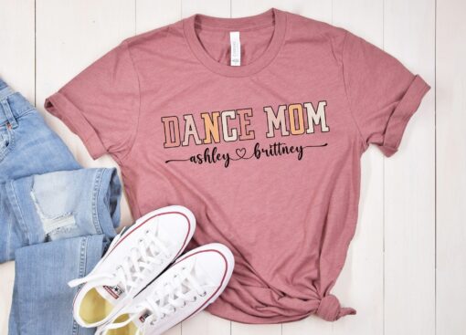 personalized dance mom shirt with children names custom mama tee unique dance mom gift for mothers day arr1f