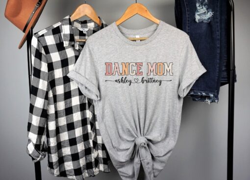 personalized dance mom shirt with children names custom mama tee unique dance mom gift for mothers day evzud