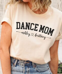 personalized dance mom shirt with names custom mama tee unique dance mom gift for mothers day and special occasions wolop