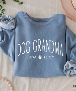 personalized dog grandma sweatshirt with custom dog names for mothers day unique grandparent crewneck shirt 9qg1w