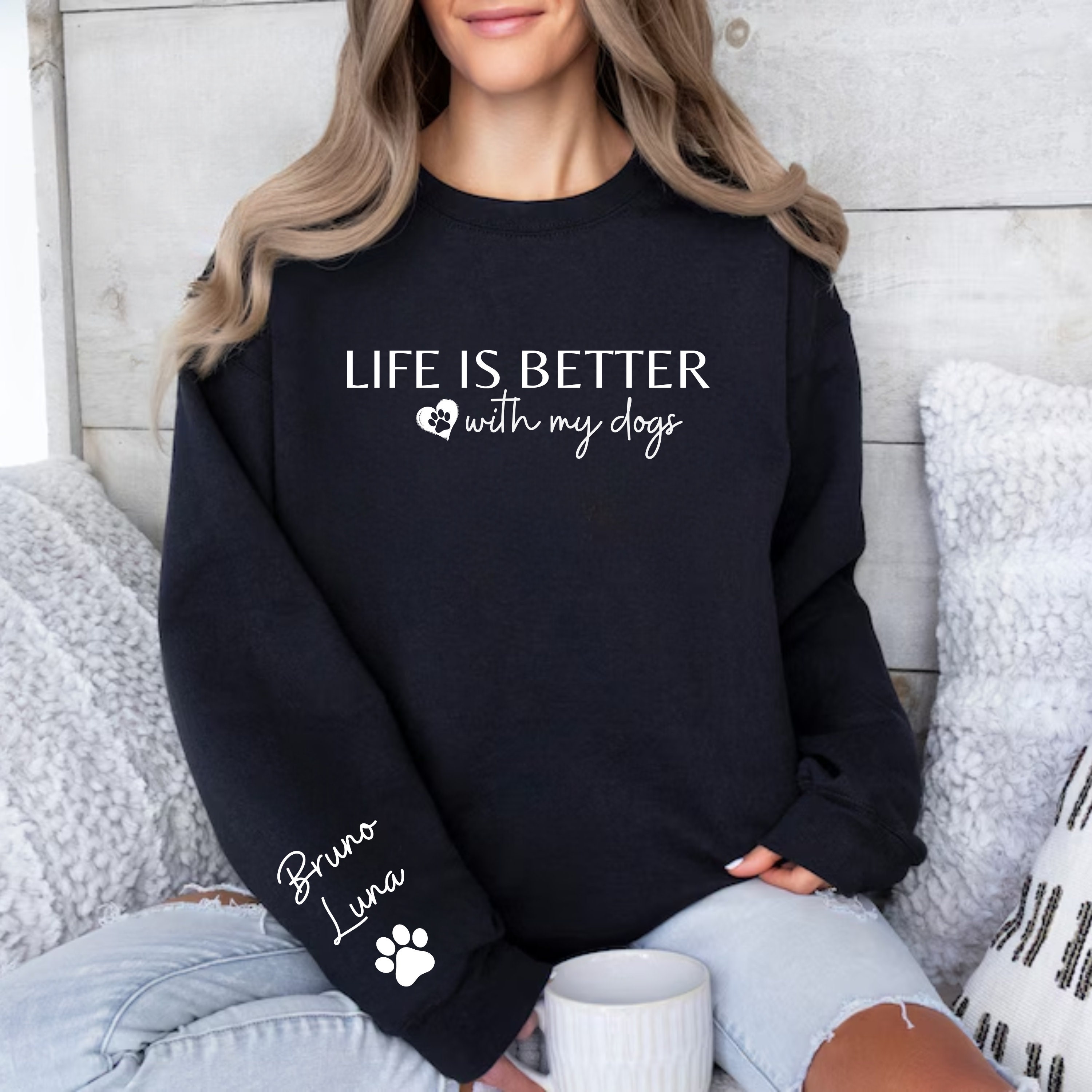 personalized dog mama sweatshirt custom dog name shirt for new dog moms and pet parents unique dog parent apparel rxvcu scaled