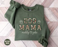 personalized dog mama sweatshirt custom floral dog lover shirt for new dog owners unique mothers day gift crewneck ggmyg