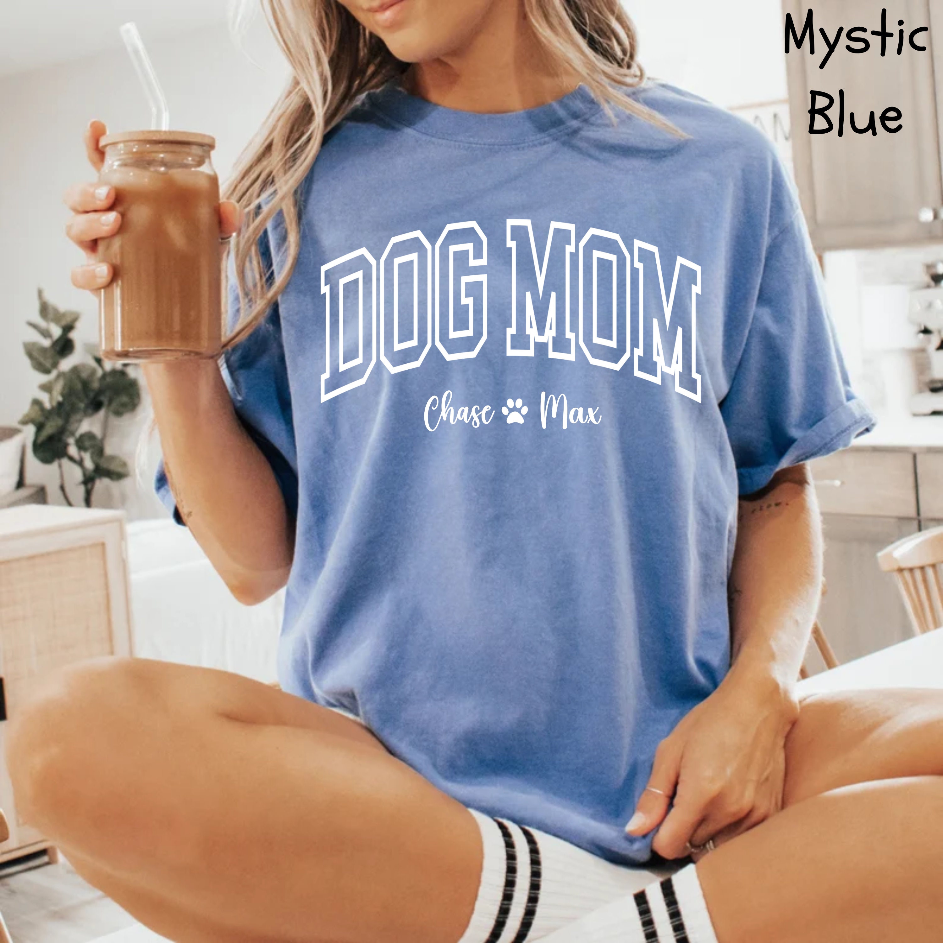 personalized dog mom shirt with dog name custom pet shirt for new dog moms unique dog parent gift s15ok scaled