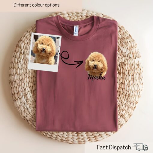 personalized dog photo shirt custom pet name t shirt unique dog mom dad gift custom cat shirt for pet lovers