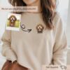 personalized dog photo shirt with custom name dog mom or dad sweatshirt unique pet portrait apparel 9vjyb