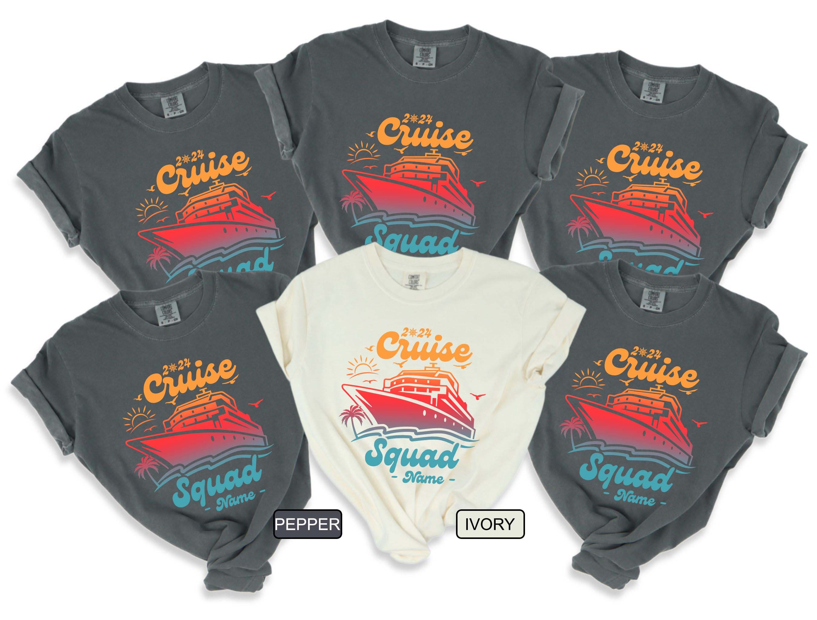 personalized family cruise matching shirts custom vacation tees birthday cruise outfits comfort colors t shirts 0trsy scaled