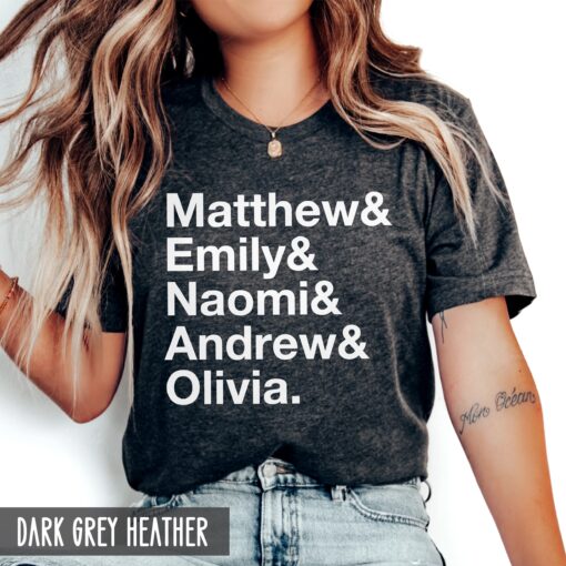 personalized family names shirt for mom and dad funny tee with kids names unique mothers day and fathers day gift sj20k