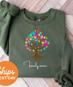 personalized family tree sweatshirt for family reunion matching crewneck tree of life design unique family apparel xlhww