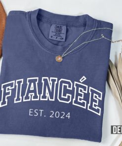 personalized fiance t shirt for engagement matching bride and groom outfit future wife gift custom comfort colors shirt a3a6u