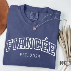 personalized fiance t shirt for engagement matching bride and groom outfit future wife gift custom comfort colors shirt a3a6u scaled