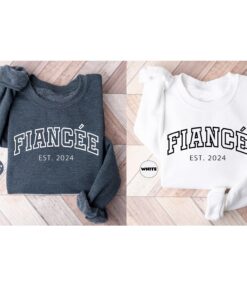 personalized fiancee sweatshirt matching engagement hoodie future wife clothing for bride and groom bridal party outfits z1nul