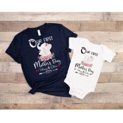 personalized first mothers day shirt custom elephant mom and baby t shirt unique mothers day gift for new moms eaxfr