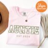 personalized floral auntie shirt custom aunt gifts from niece and nephew unique gift for new auntie uxt9c