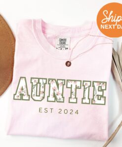 personalized floral auntie shirt custom aunt gifts from niece and nephew unique gift for new auntie uxt9c