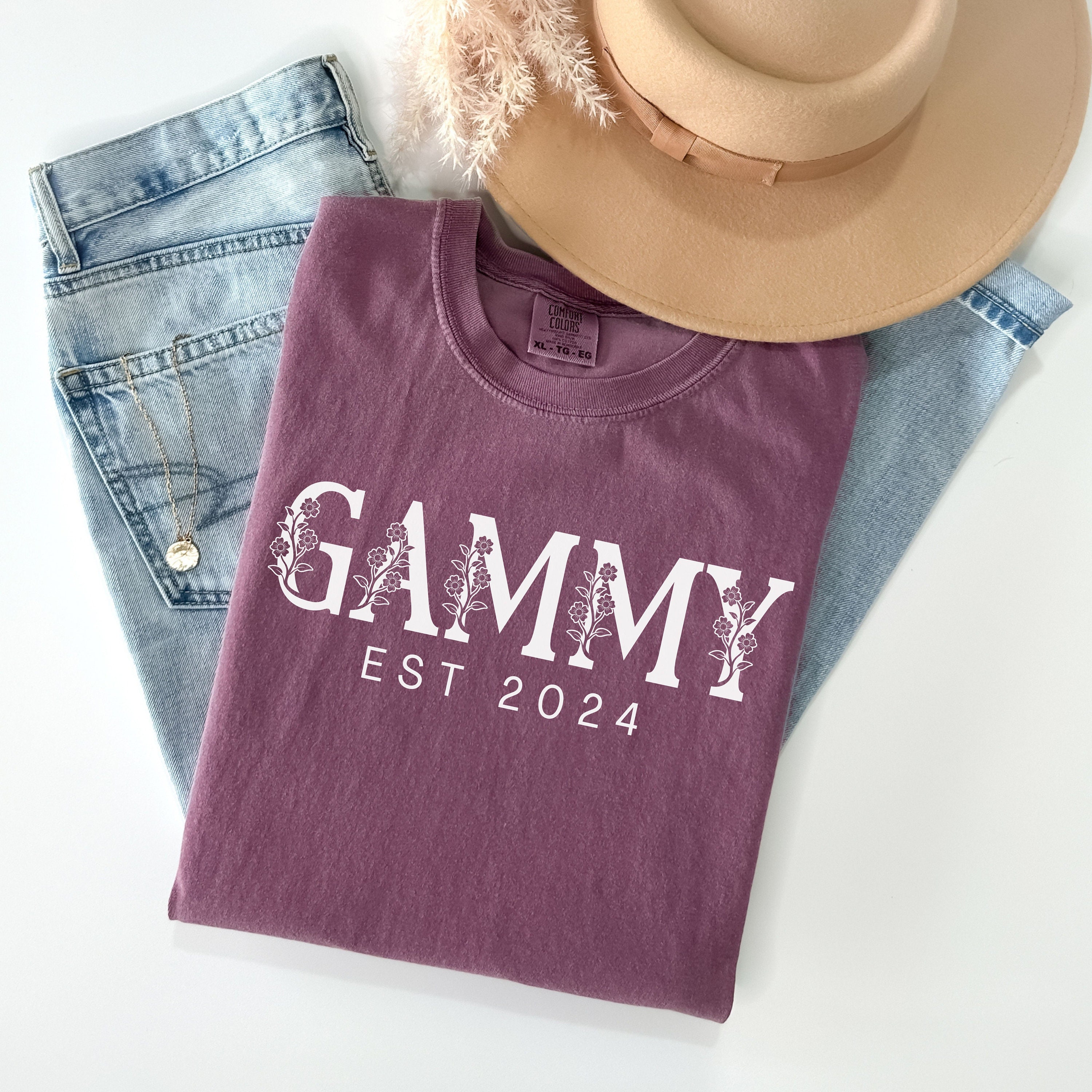 personalized floral gammy shirt for grandma mothers day gift cute gammy t shirt unique christmas gift for grandma f9iby scaled