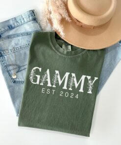 personalized floral gammy shirt for grandma mothers day gift cute gammy t shirt unique christmas gift for grandma gxf0t