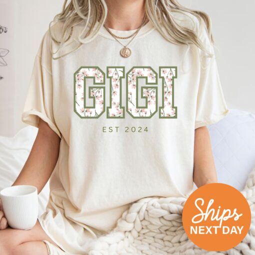 personalized floral gigi shirt custom grandma gift new grandma pregnancy announcement t shirt best gigi est shirt k22wg