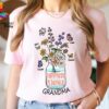 personalized floral grandma shirt cute happiness is being a grandma sweatshirt custom flower design for grandmothers wg8kd scaled