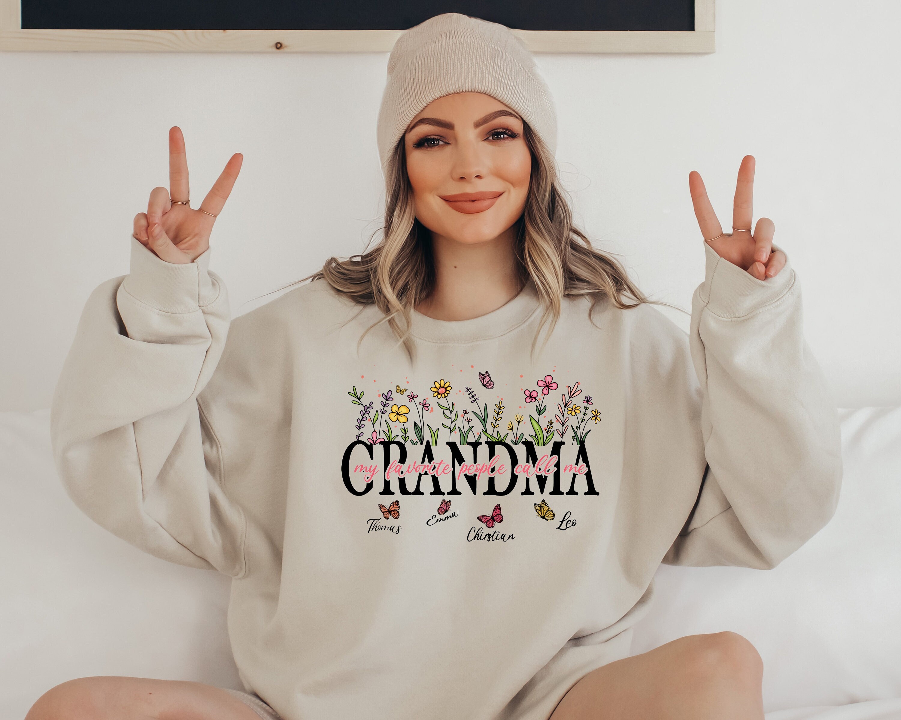 personalized floral grandma shirt with grandkids names custom nana mimi gift for mothers day and special occasions kvade scaled