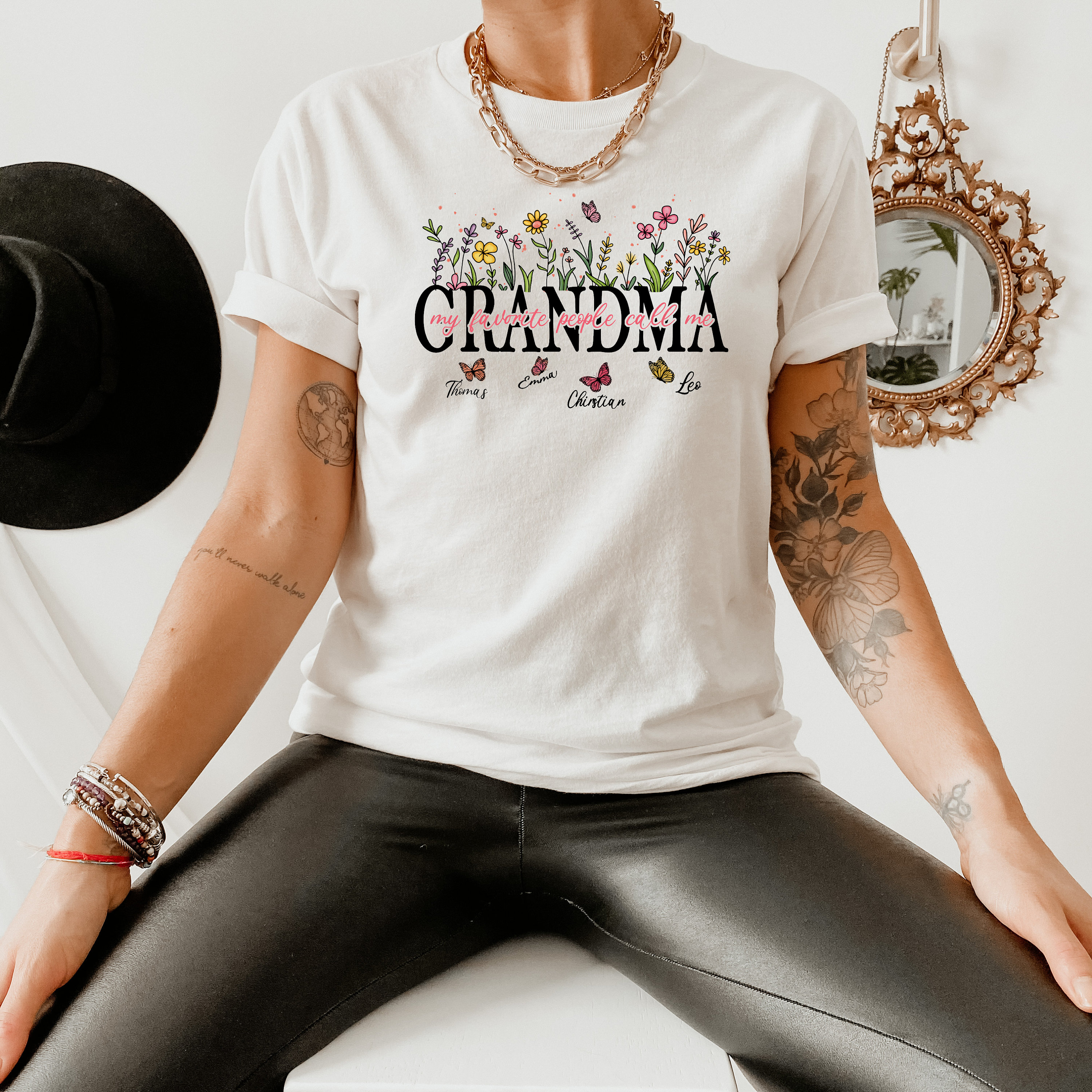 personalized floral grandma shirt with grandkids names custom nana mimi gift for mothers day and special occasions qepuq scaled