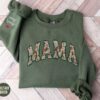 personalized floral mama sweatshirt with kids names custom wildflower mom crewneck unique new mom gift from children vullm