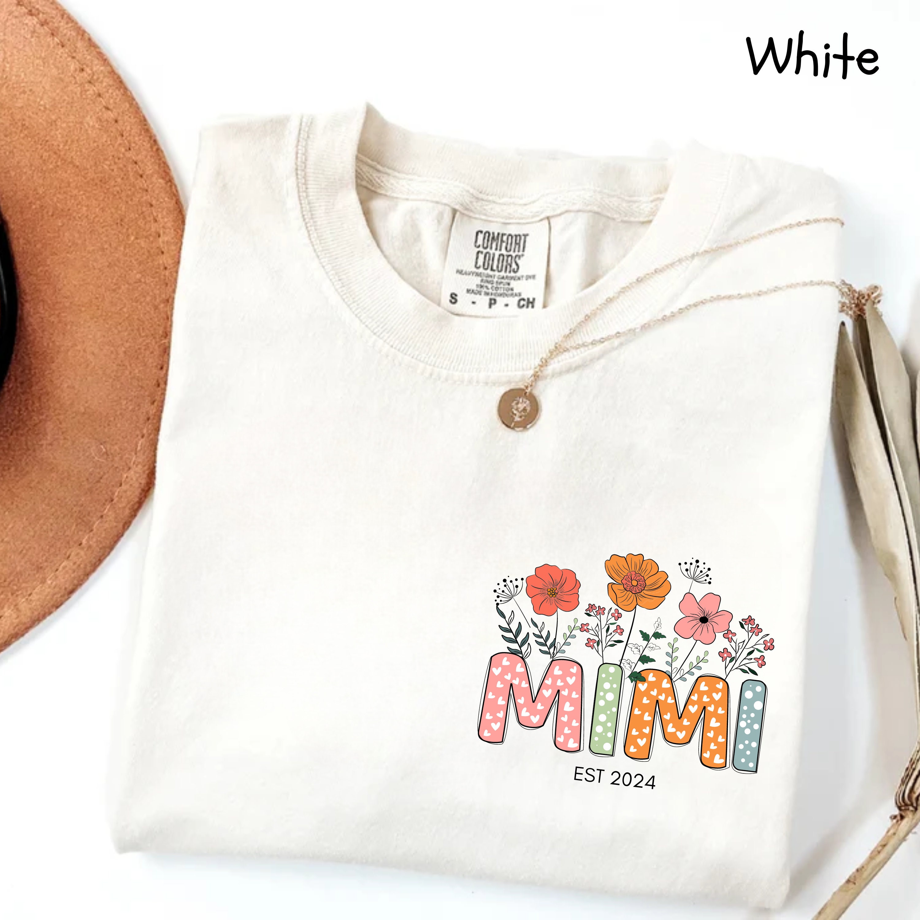 personalized floral mimi shirt for grandma birthday or mothers day gift unique custom mimi t shirt for special moments k64ut