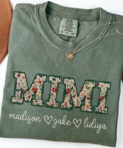 personalized floral mimi shirt for grandma new nana gigi granny shirt cute mothers day gift for moms and grandmothers mg88x