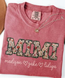 personalized floral mimi shirt for grandma new nana gigi granny shirt cute mothers day gift for moms and grandmothers vup1h