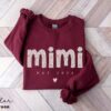 personalized floral mimi sweatshirt for grandma life mothers day gift est 2024 pregnancy reveal shirt ovarb