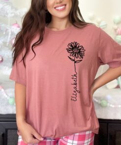 personalized floral mom shirt custom name tee for mothers day unique floral t shirt gift for moms 9shaj