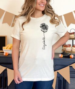 personalized floral mom shirt custom name tee for mothers day unique floral t shirt gift for moms dvzy1