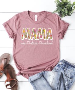 personalized floral mom shirt with kids names custom retro mama shirt for mothers day unique gift for moms t3yyz