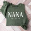 personalized floral nana sweatshirt cute nana sweater gift from grandkids unique nana est sweatshirt for mothers day 0n2gq