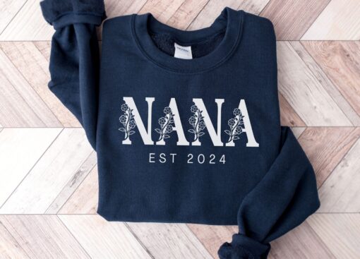 personalized floral nana sweatshirt for grandkids cute nana sweater unique nana gift ideas best nana sweatshirt