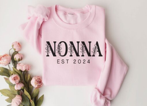 personalized floral nonna sweatshirt for grandma mothers day gift unique nanny sweatshirt best nonna est shirt 9dvon