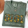 personalized floral sunflower gigi t shirt for grandma best gigi ever birthday gift mothers day shirt g9arf