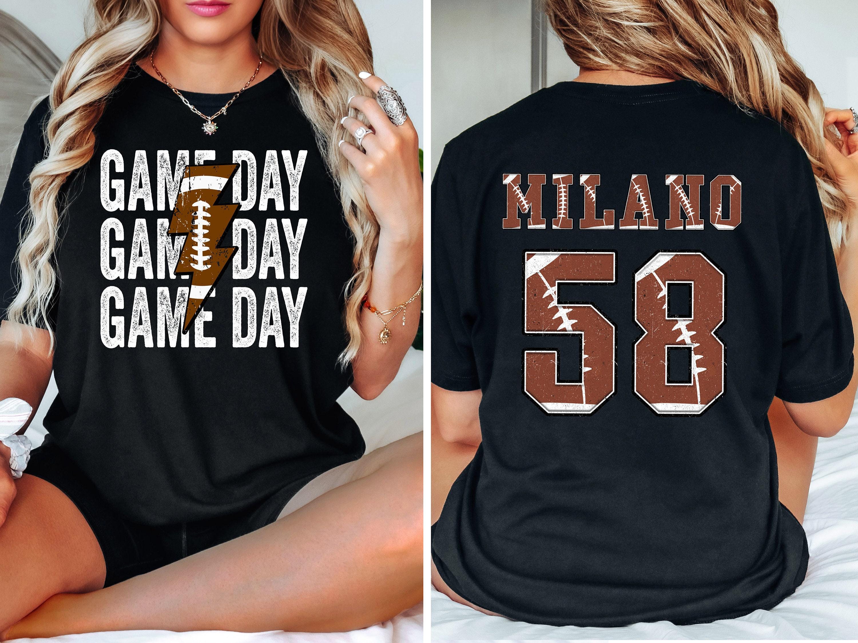 personalized football mom shirt custom game day shirt with your name unique football shirt for moms knhk5 scaled