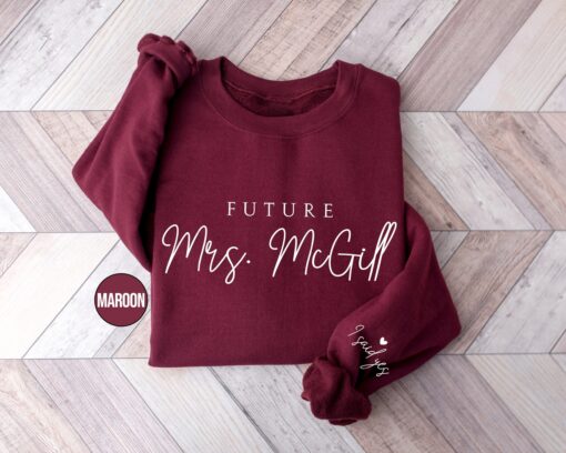 personalized future mrs sweatshirt for bride to be engagement gifts custom fiancee hoodie bridal shower outfit mukqh scaled