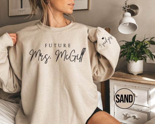personalized future mrs sweatshirt for bride to be engagement gifts custom fiancee hoodie bridal shower outfit zkqny scaled