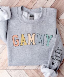 personalized gammy sweatshirt with kids names custom grandma sweater ideal for mothers day gifts from grandkids xwlfn